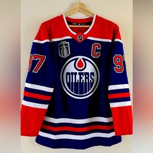 Edmonton Oilers Connor McDavid 2024 Stanley Cup Playoffs Home Jersey NWOT
